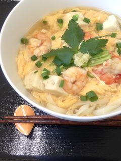 海老と豆腐のあんかけうどん-レシピのメイン写真