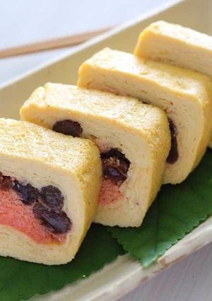 レーズンと明太子のおつまみ卵焼き-レシピのメイン写真