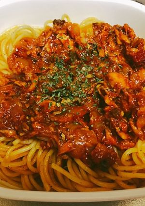 お弁当★鯖缶鶏胸ミートソースパスタ★-レシピのメイン写真