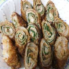 รูปของ 豚肉のぐるぐるまきまき　揚げ焼き♬