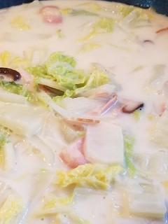 簡単コトコト白菜ミルクスープ-レシピのメイン写真
