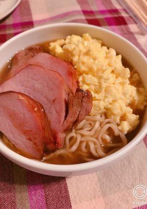 ふわたまハムラーメン-レシピのメイン写真