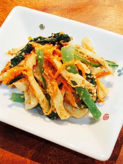 ちくわと小松菜のごまあえ(お弁当にも)-レシピのメイン写真