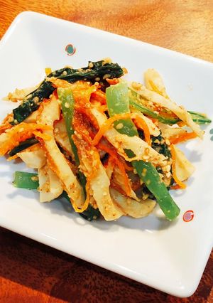 ちくわと小松菜のごまあえ(お弁当にも)-レシピのメイン写真
