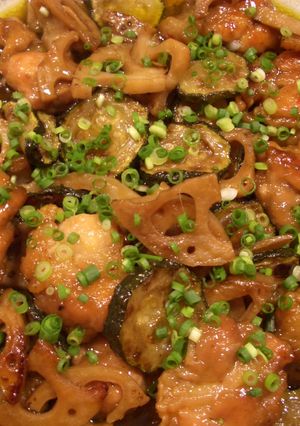 鶏肉★レンコン★ズッキーニのトロ炒め煮-レシピのメイン写真