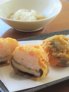 【 椎茸の海老しんじょ天ぷら 〗-レシピのメイン写真