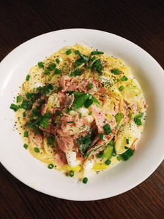 簡単☆ネギとベーコンのクリームパスタ-レシピのメイン写真