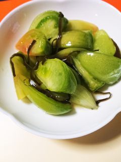 青トマトの浅漬け-レシピのメイン写真