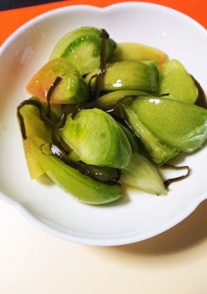 青トマトの浅漬け-レシピのメイン写真