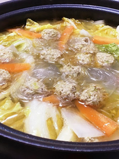 カレー風味の肉団子鍋-レシピのメイン写真