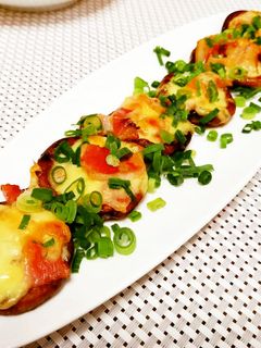 トースターで簡単!椎茸ベーコンチーズ焼き-レシピのメイン写真