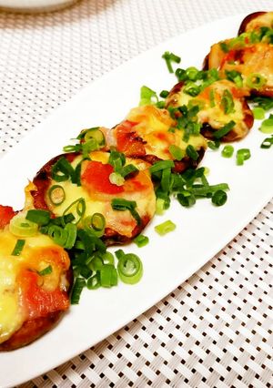 トースターで簡単！椎茸ベーコンチーズ焼き-レシピのメイン写真
