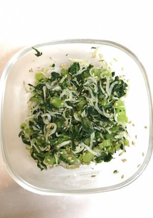 青菜（大根の葉）としらすのふりかけ-レシピのメイン写真