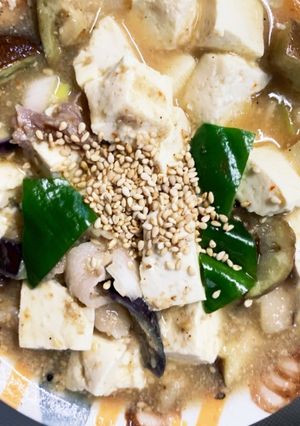 全てレンジ豚こま簡単和風麻婆豆腐&茄子-レシピのメイン写真