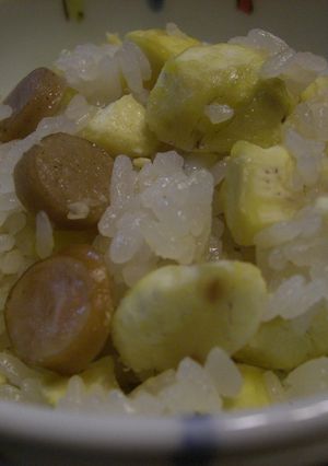 新食感☆ソーセージと栗の洋風ご飯-レシピのメイン写真