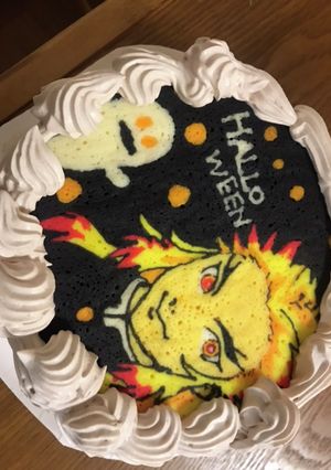 煉獄さんのキャラケーキ-レシピのメイン写真