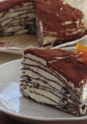 チョコココアのチーズクリームクレープ-レシピのメイン写真