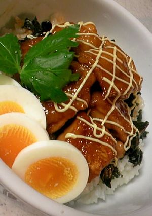 ぷりっぷり♪照り焼きチキン丼-レシピのメイン写真