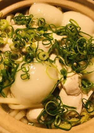 鍋の素●鶏肉とうどんたっぷりの白菜寄せ鍋-レシピのメイン写真