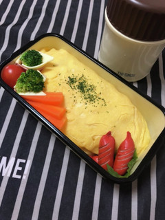 男子高校生弁当★91 オムハヤシ弁当-レシピのメイン写真