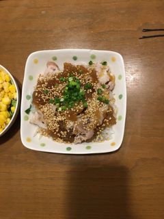 ごまジュレで!茹で豚肉のサラダ-レシピのメイン写真