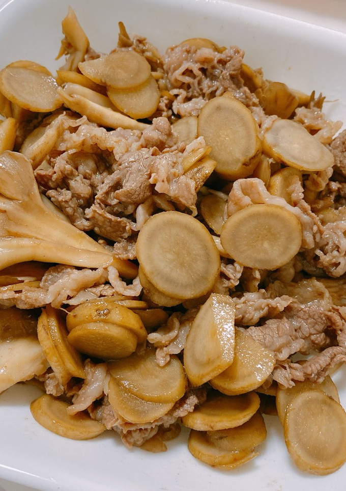 ごぼうと牛肉の炒め物-レシピのメイン写真