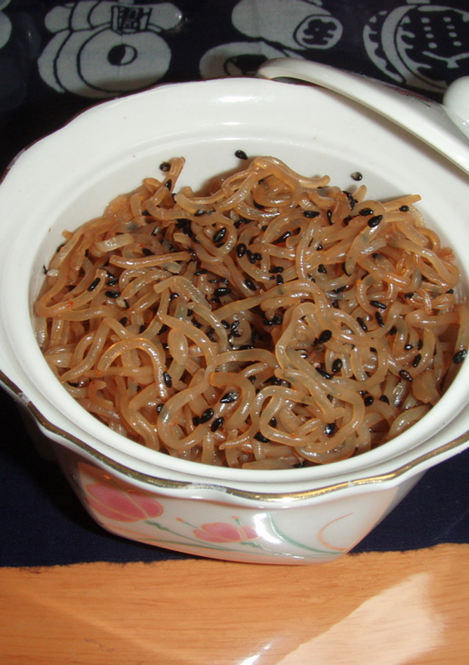ダイエット用？もう一品にしらたきの炒り煮-レシピのメイン写真
