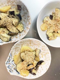 全てレンジなすとポテトのホットサラダ-レシピのメイン写真