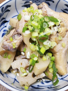 手羽元とれんこんの煮物-レシピのメイン写真