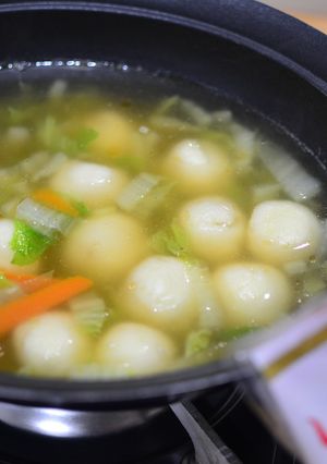 体あたたまる♬じゃがいももちのスープ★-レシピのメイン写真