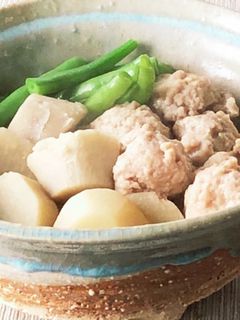 鶏肉団子と里芋の煮物-レシピのメイン写真