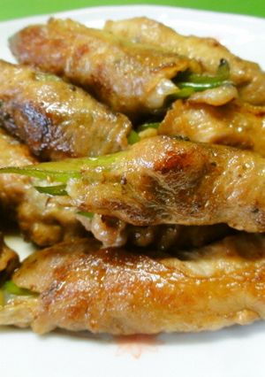 *油不使用・長ねぎの豚肉巻き*-レシピのメイン写真