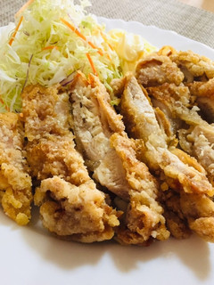 行列ができる鶏料理の名店風もも一枚揚げ-レシピのメイン写真
