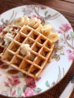 砂糖、油不使用ヘルシーヴィーガンワッフル-レシピのメイン写真