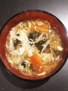 餃子のたれでなんちゃって酸辣湯スープ-レシピのメイン写真