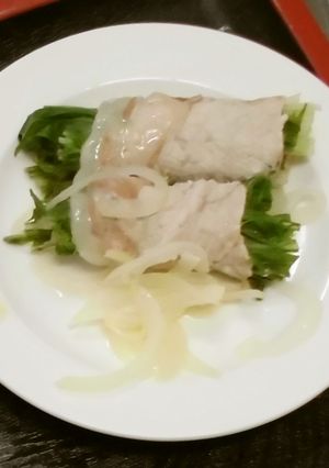 水菜の豚肉まき-レシピのメイン写真