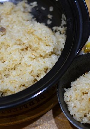 土鍋で炊き立て♬香り高い梅ごはん★-レシピのメイン写真