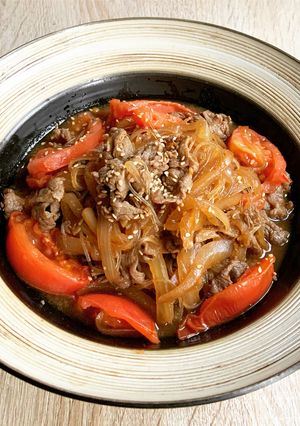 トマト牛丼の具-レシピのメイン写真