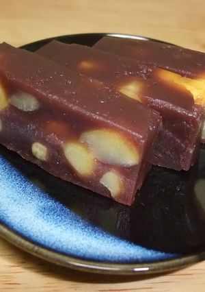 牛乳パック＆レンジで簡単！栗むしようかん-レシピのメイン写真