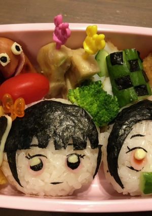 簡単！鬼滅の刃キャラ弁ねずこ&カナヲ-レシピのメイン写真