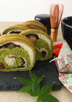 贅沢うずまき抹茶パン-レシピのメイン写真
