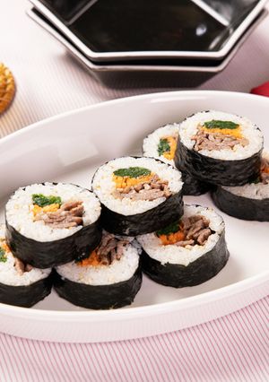 焼肉のたれで!キンパ風太巻き-レシピのメイン写真