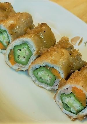 オクラのおろし肉巻き-レシピのメイン写真