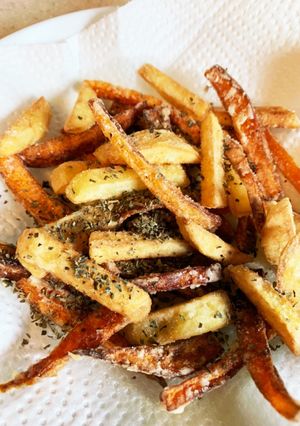【無塩】にんじんとじゃがいもの素揚げ-レシピのメイン写真