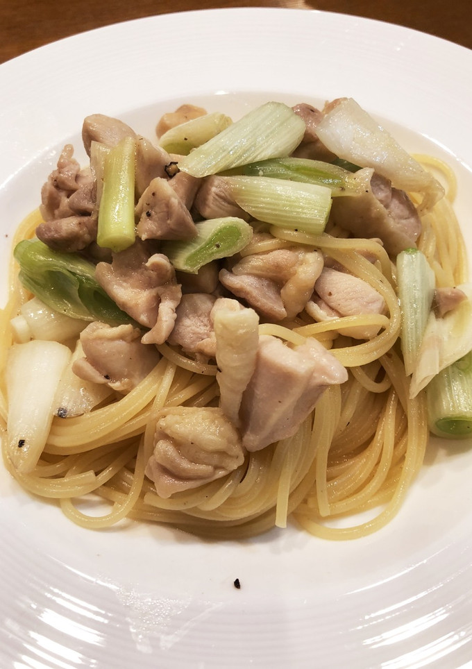 鶏とネギの和風パスタ-レシピのメイン写真