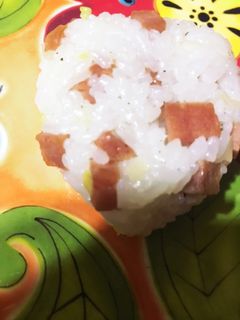 無限おにぎり ネギ塩ごま油+スパム-レシピのメイン写真