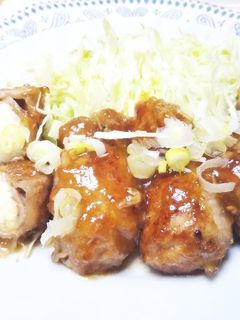 ヘルシーかさまし♪厚揚げの豚肉巻き-レシピのメイン写真