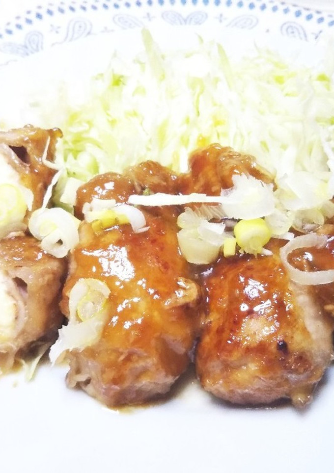 ヘルシーかさまし♪厚揚げの豚肉巻き-レシピのメイン写真