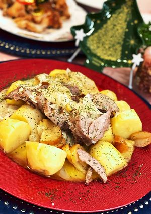 豚肉とじゃがいも.りんごのポットロースト-レシピのメイン写真