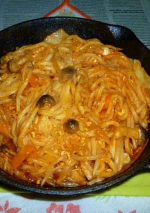 きのこ野菜MIXでナポリタン焼きうどん-レシピのメイン写真